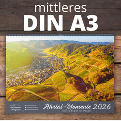Monatskalender "Ahrtal Momente" 2026 - mittleres A3 Format