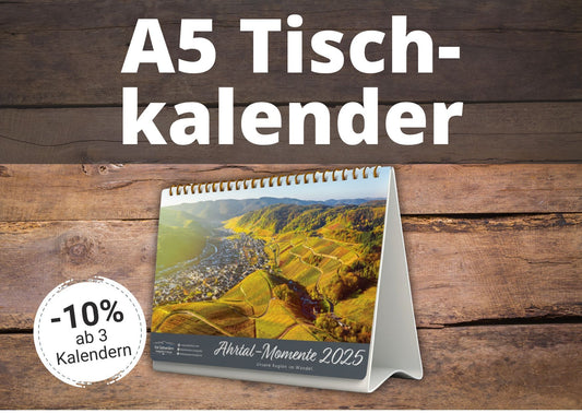 Monatskalender "Ahrtal Momente" 2026 - Tischkalender A5